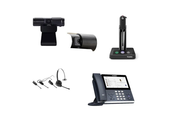 MS Teams Mono Bluetooth Noise Canceling Mic Headset — Wireless Earbuds, Yealink