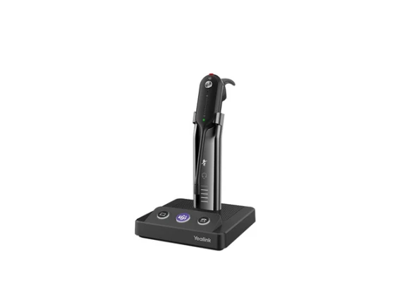MS Teams Mono Bluetooth Noise Canceling Mic Headset — Wireless Earbuds, Yealink