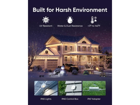 Permanent Outdoor Lights, RGBWW — Smart Outdoor Lighting, eufy