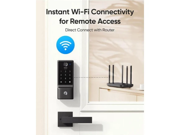 Smart Lock with Door Lever and Front-Door Deadbolt — Smart Lock, eufy