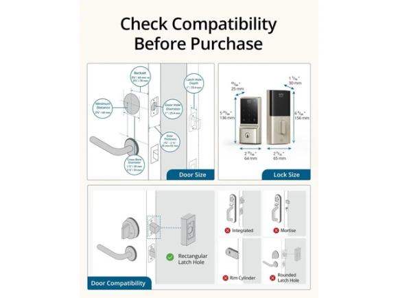 Wi-Fi Smart Lock with Touchscreen Keypad — Smart Lock, eufy