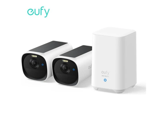 2-Camera Outdoor Wireless Solar Security Camera Kit — Security Camera, eufy
