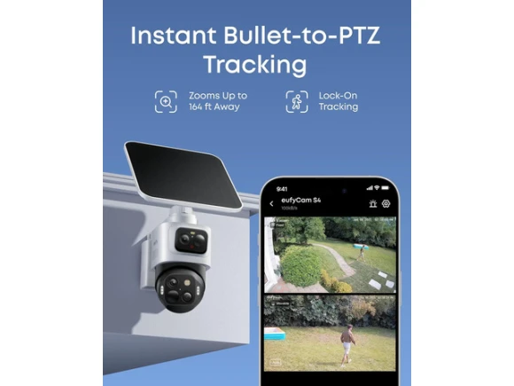 4K Triple Lens Bullet-PTZ Wireless Security Camera Kit — Security Camera, eufy
