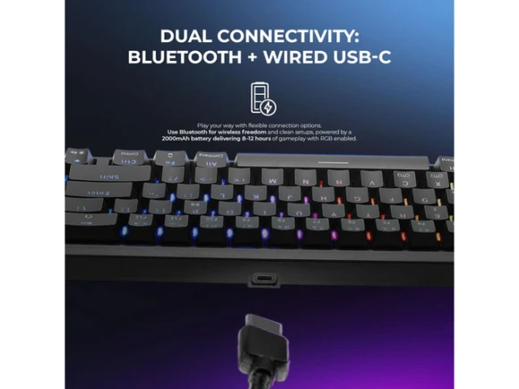 65% Mechanical Gaming Keyboard — Bluetooth Keyboard, YEYIAN