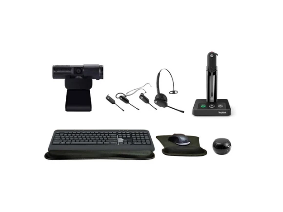 Bluetooth Headset Bundle — Wireless Earbuds, Yealink
