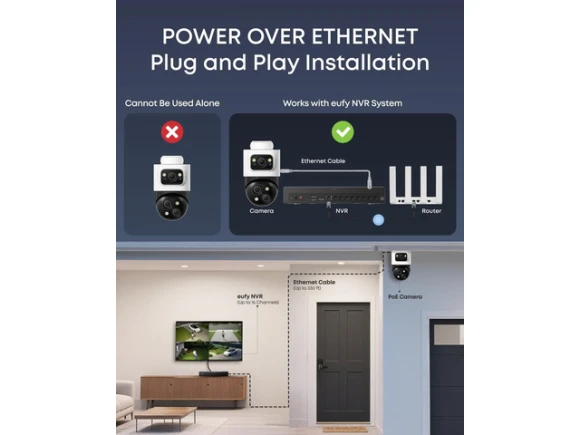 PoE Bullet-PTZ Cam S4 — Security Camera, eufy