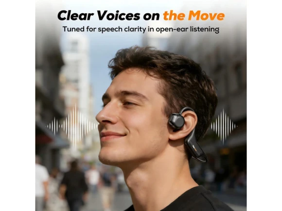 Bone Conduction Headphones with Camera — Wireless Earbuds, VibeLens
