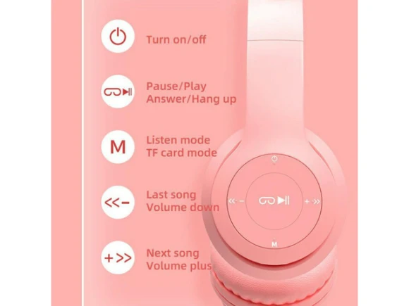Cat-Ear Headphones — Wireless Earbuds