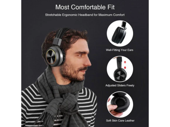Foldable Bluetooth Headphones — Wireless Earbuds