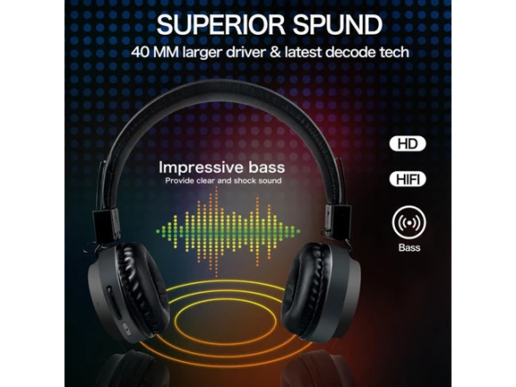 Foldable Bluetooth Headphones — Wireless Earbuds