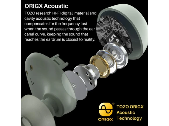 Green Mini Wireless Earbud — Wireless Earbuds, TOZO