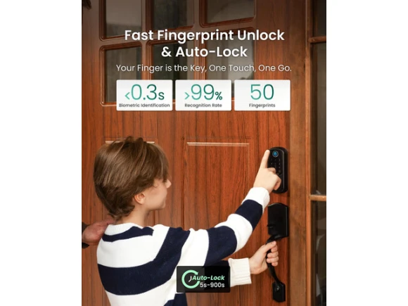 Keyless Entry Door Lock with Handle Set — Smart Lock, DESLOC