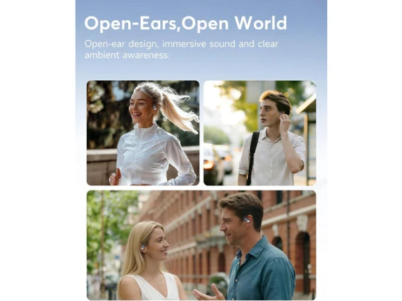 Open-Ear Bluetooth Translation Earbuds — Wireless Earbuds, Paekole