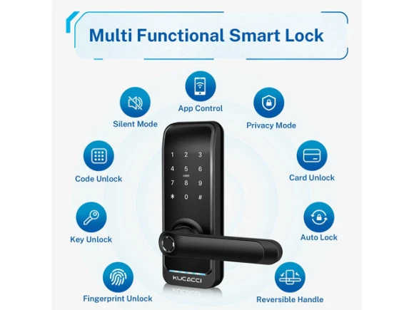 Smart Door Lock with Handle — Smart Lock, KUCACCI