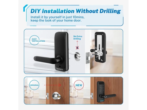 Smart Door Lock with Handle — Smart Lock, KUCACCI