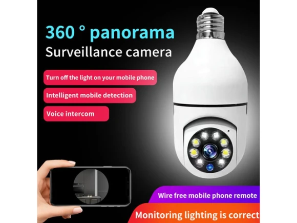 Surveillance Camera LED Light Bulb — Security Camera