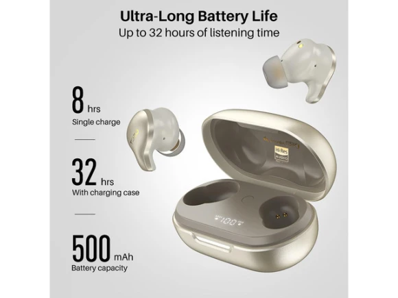Wireless Earbuds, Gold — Wireless Earbuds, TOZO