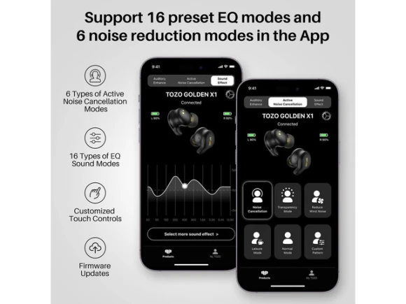 Wireless Earbuds Golden X1 — Wireless Earbuds, TOZO