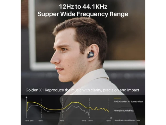 Wireless Earbuds Golden X1 — Wireless Earbuds, TOZO