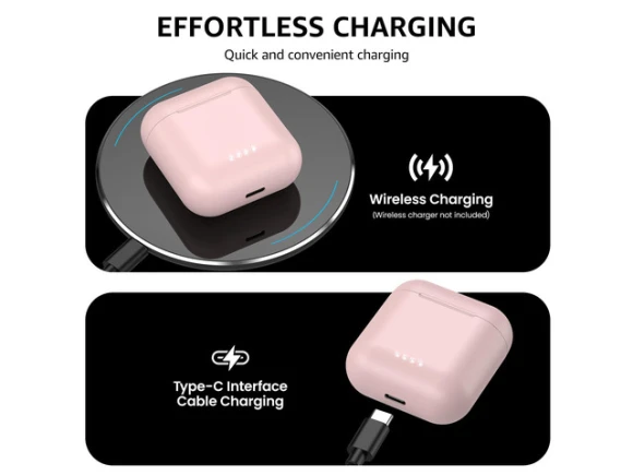 Wireless Earbuds, Light Pink — Wireless Earbuds, TOZO