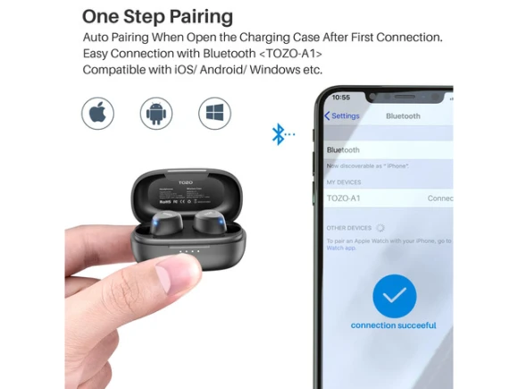 Wireless Earbuds — Wireless Earbuds, TOZO