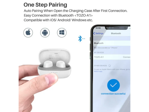 Wireless Earbuds — Wireless Earbuds, TOZO