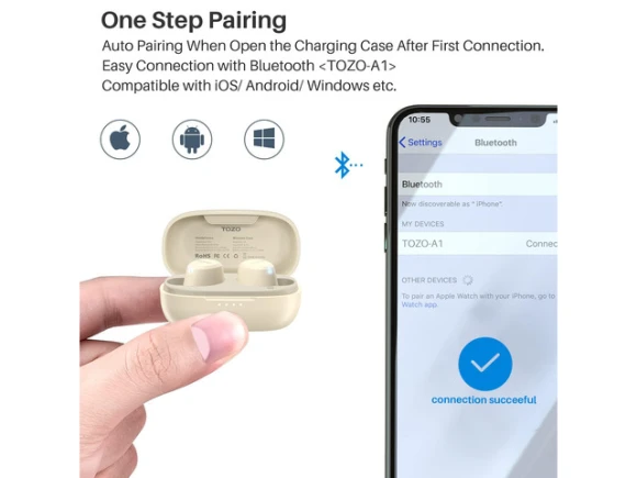 Wireless Earbuds — Wireless Earbuds, TOZO