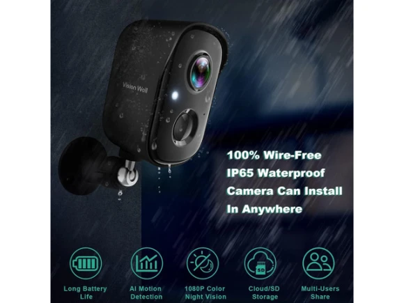 1080P Wireless Security Camera — Security Camera, PISKEKAT