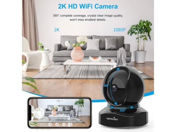 2K Indoor IP Security Camera — Security Camera, Wansview