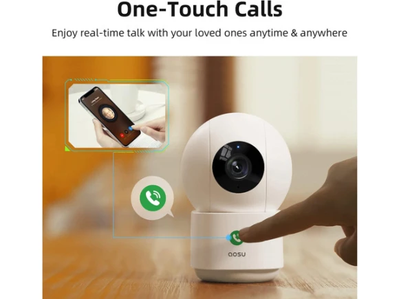 2K Indoor Security Camera — Security Camera, PISKEKAT
