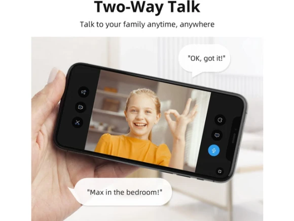 2K Indoor Security Camera — Security Camera, PISKEKAT