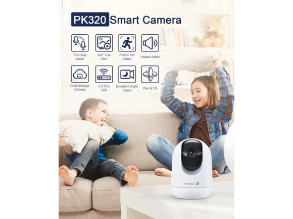 2K Indoor Security Camera — Security Camera, PISKEKAT