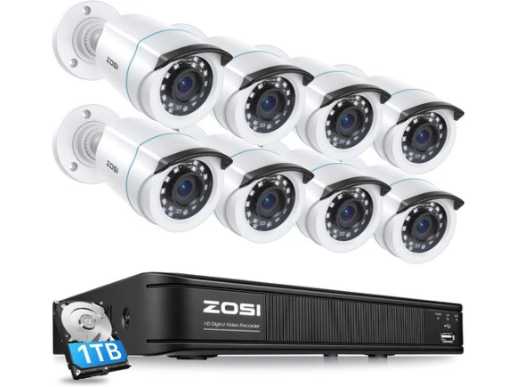 8-Channel Home Security Camera System — Security Camera, ZOSI