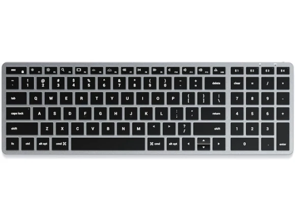 Bluetooth Backlit Keyboard with Numeric Keypad — Bluetooth Keyboard, Satechi
