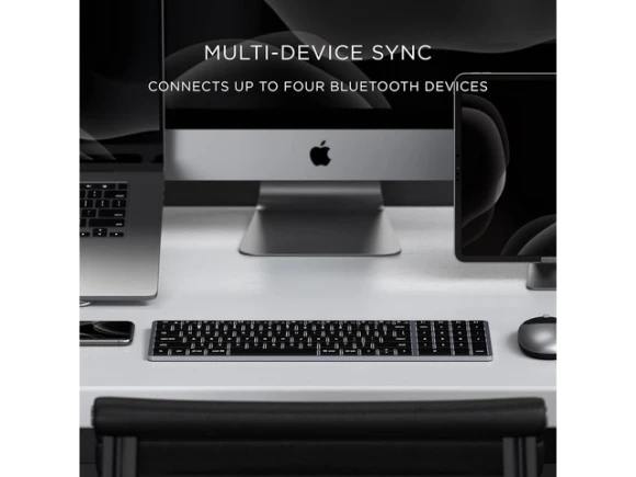 Bluetooth Backlit Keyboard with Numeric Keypad — Bluetooth Keyboard, Satechi