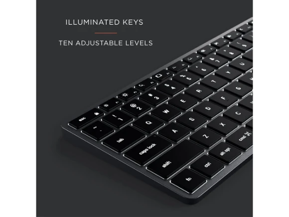 Bluetooth Backlit Keyboard with Numeric Keypad — Bluetooth Keyboard, Satechi