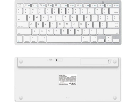 Bluetooth Keyboard, White — Bluetooth Keyboard, OMOTON