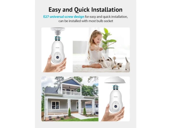 Bulb Security Camera — Security Camera, PISKEKAT