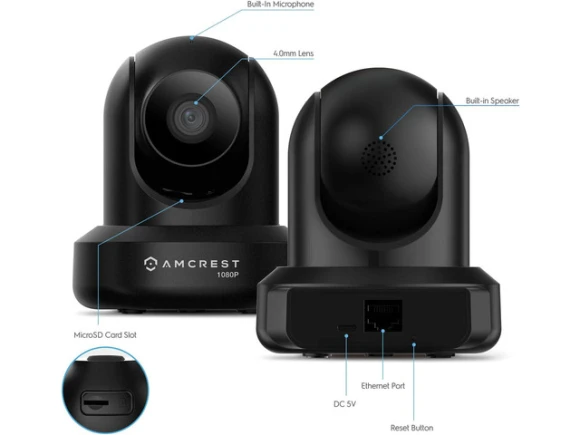 Indoor WiFi Security Camera, 2-Pack — Security Camera, Amcrest