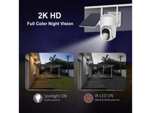 Outdoor Solar WiFi Security Camera — Security Camera, PISKEKAT
