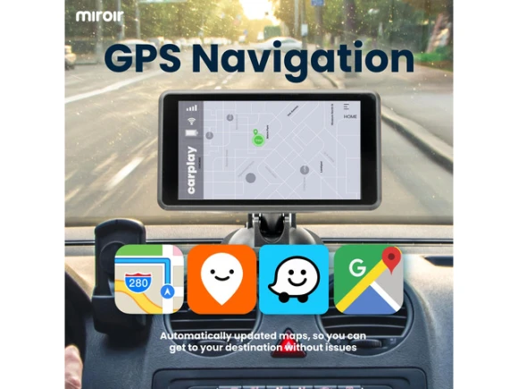 Portable Wireless CarPlay and Android Auto Display — Car Infotainment System, Drivvplay