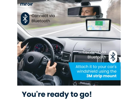 Portable Wireless CarPlay and Android Auto Display — Car Infotainment System, Drivvplay