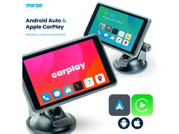 Portable Wireless CarPlay and Android Auto Display — Car Infotainment System, Drivvplay