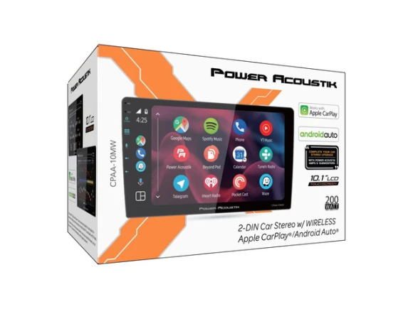 Wireless Apple CarPlay Car Stereo Receiver — Car Infotainment System, Power Acoustik