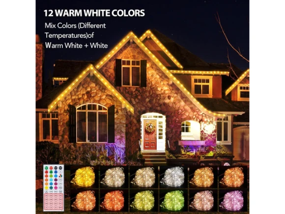 33 ft LED Rope Lights — Smart Outdoor Lighting, PISKEKAT