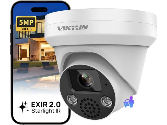 5MP Outdoor Turret PoE Camera — Security Camera