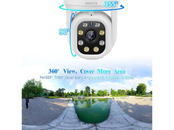 5MP Wireless WiFi PTZ Surveillance DVR Set — Security Camera