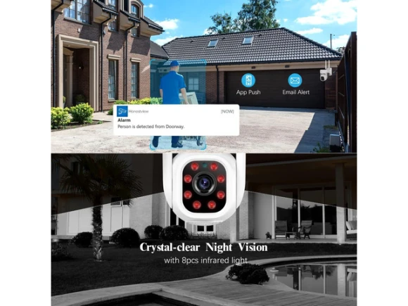 5MP Wireless WiFi PTZ Surveillance DVR Set — Security Camera