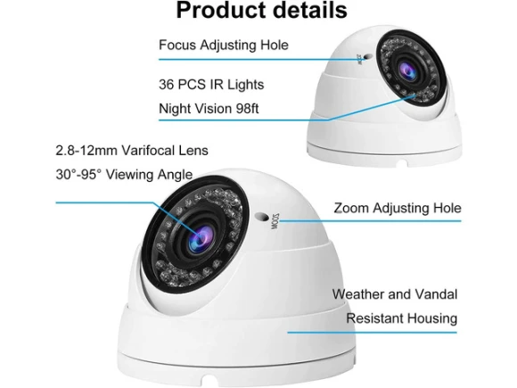 Analog CCTV Turret Dome Security Camera — Security Camera, Anpviz