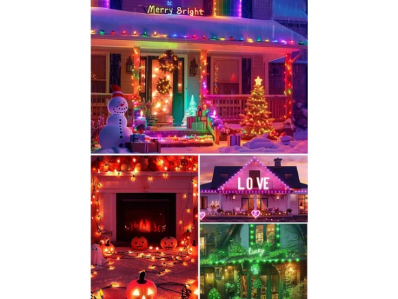 C9 LED Christmas String Lights — Smart Outdoor Lighting, Brightown